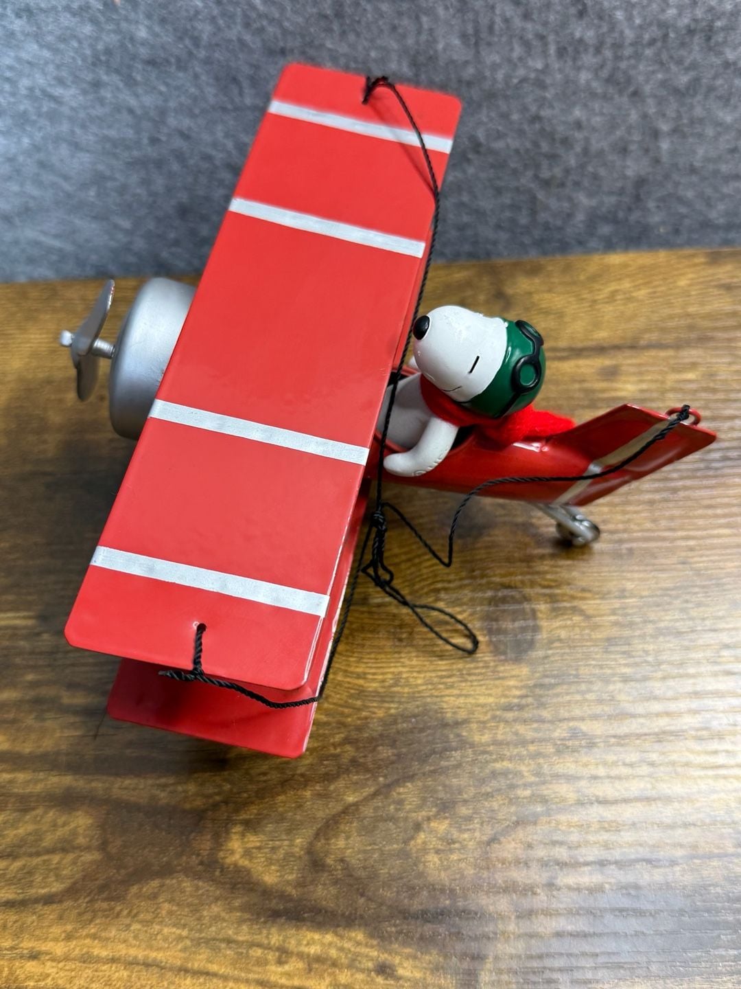 Peanuts Snoopy Flying Ace Red Biplane Figurine 2