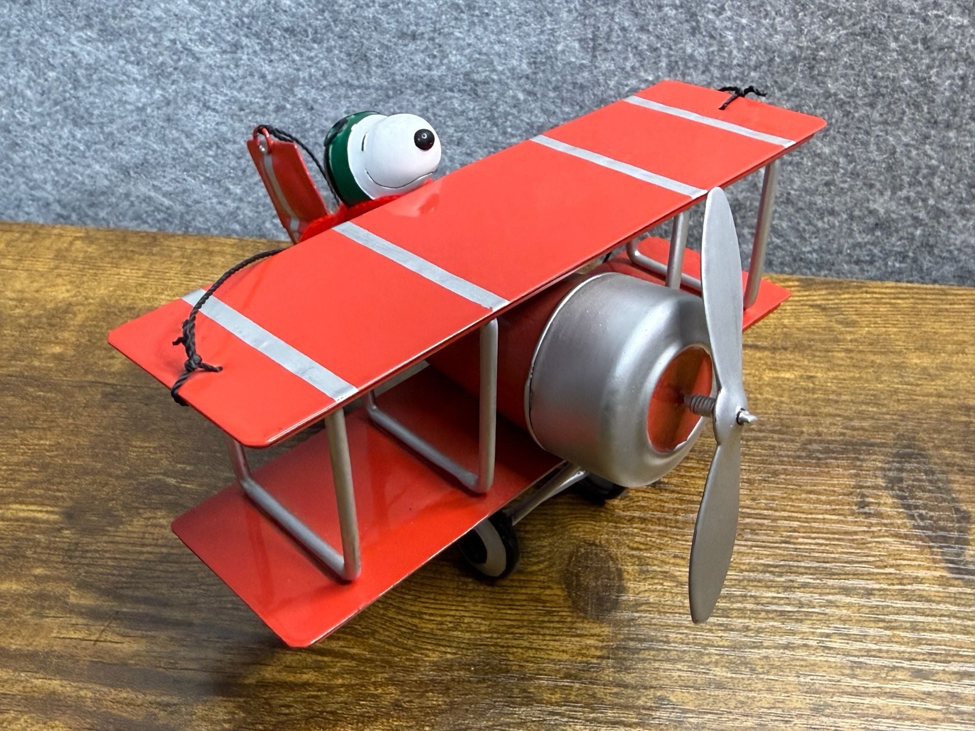 Peanuts Snoopy Flying Ace Red Biplane Figurine 5
