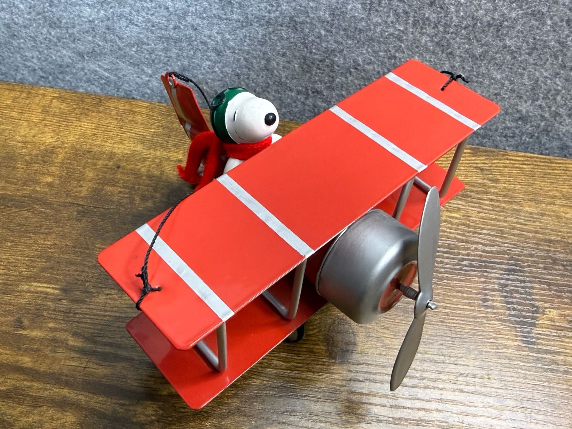 Peanuts Snoopy Flying Ace Red Biplane Figurine 6