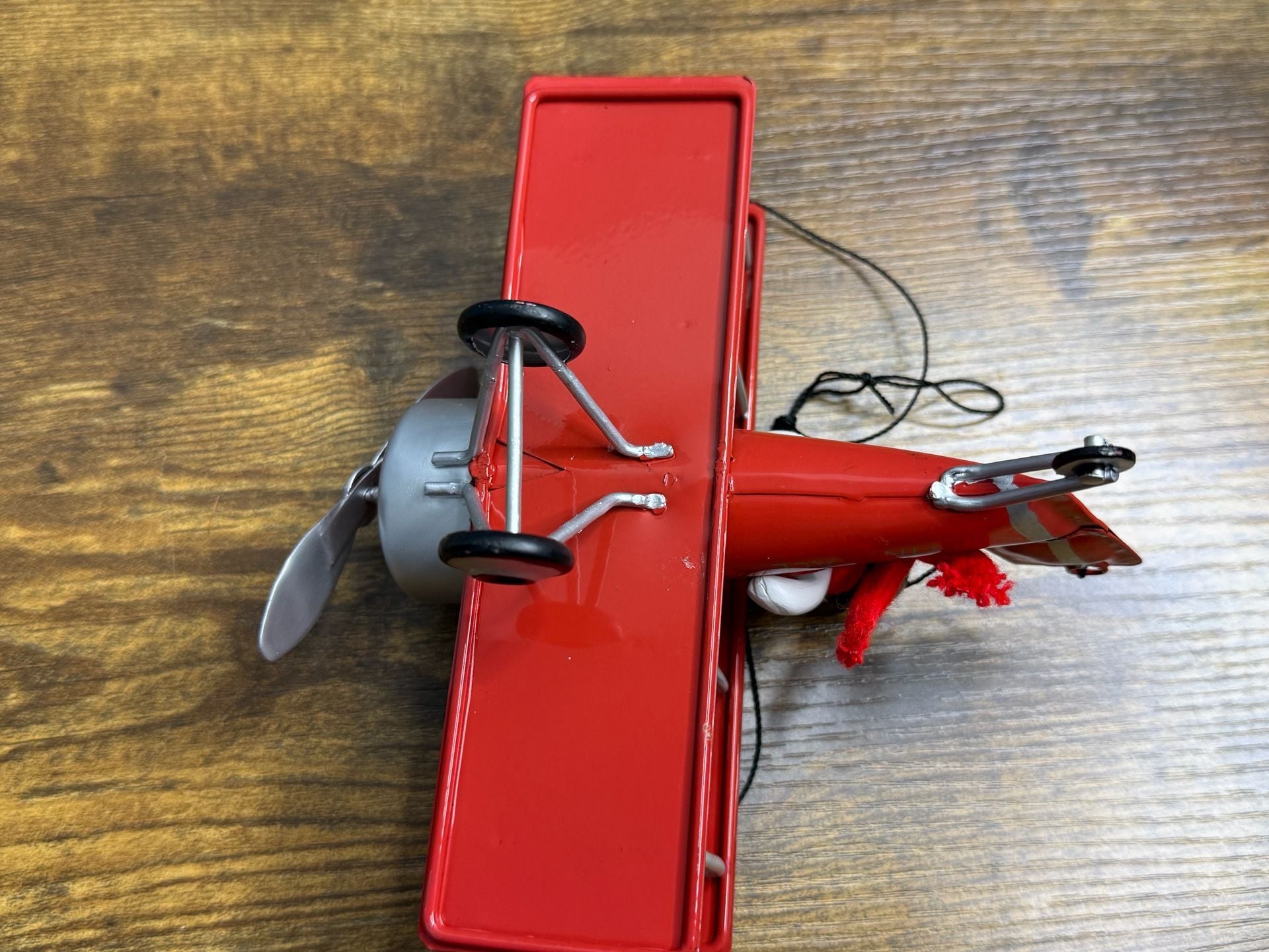 Peanuts Snoopy Flying Ace Red Biplane Figurine 7