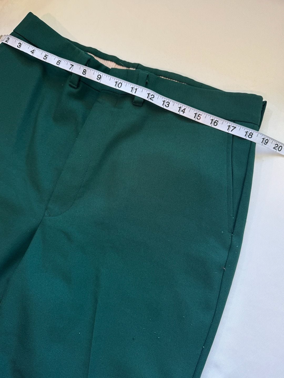 Vintage Sears Kings Road Dark Green Dress Pants Grandpa Core 36 Long 4
