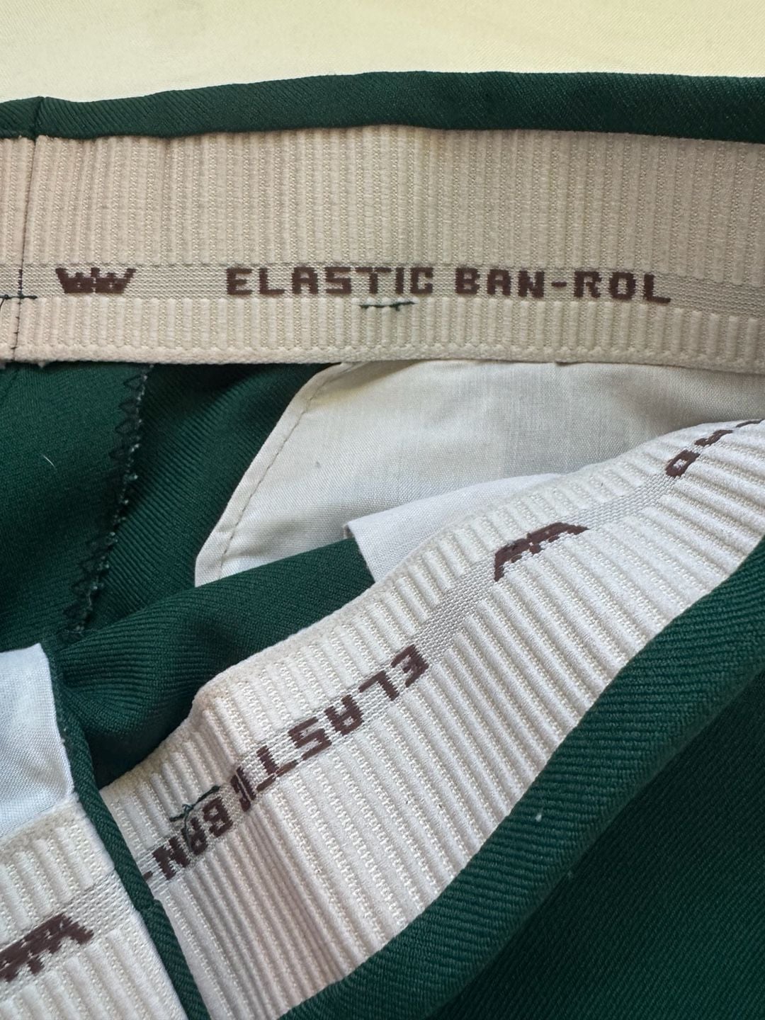 Vintage Sears Kings Road Dark Green Dress Pants Grandpa Core 36 Long 5