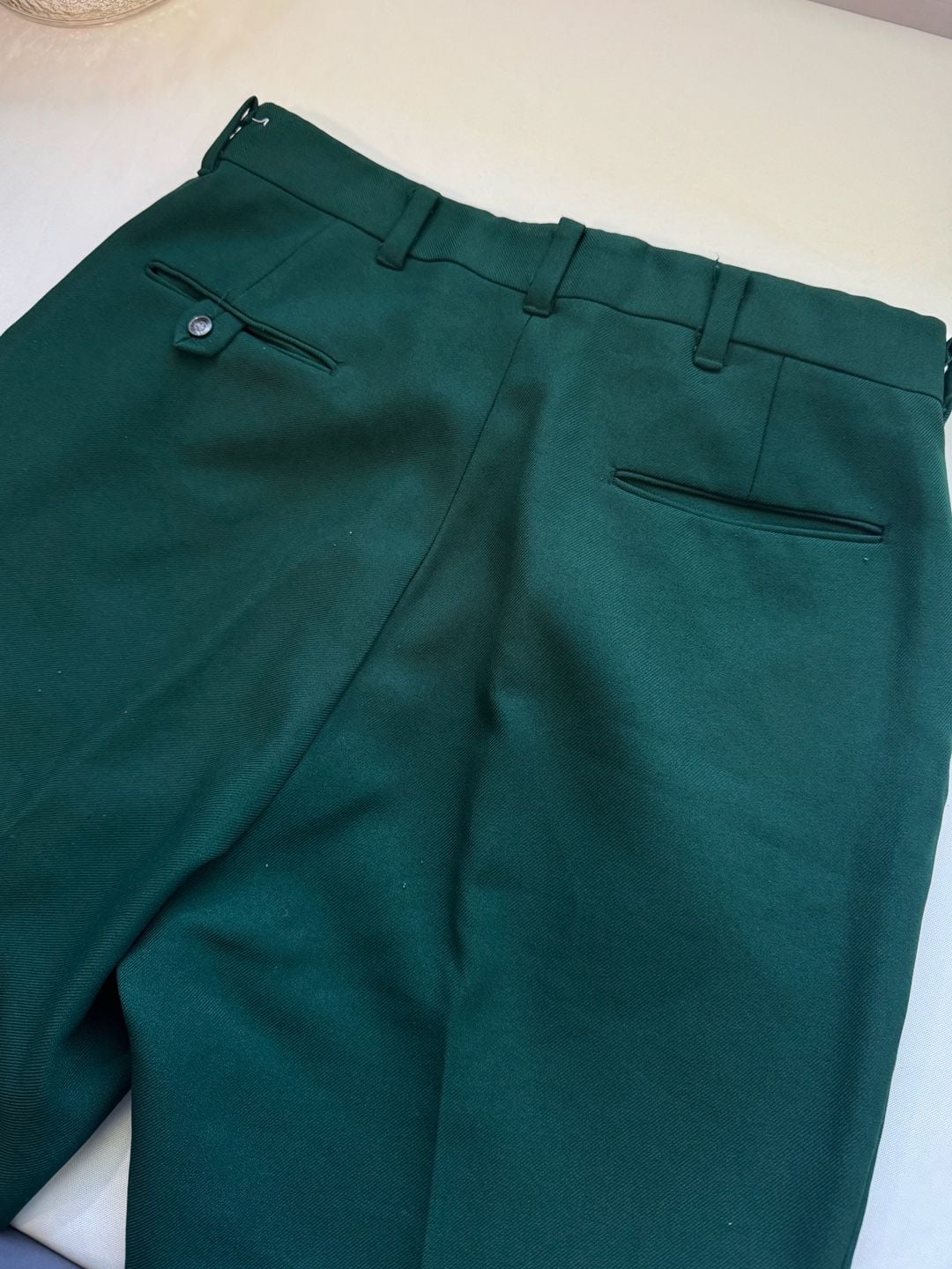 Vintage Sears Kings Road Dark Green Dress Pants Grandpa Core 36 Long 7