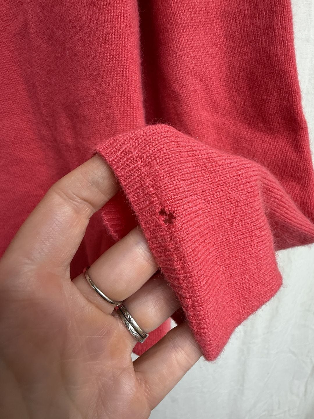Charter Club Turtleneck Sweater Size M Pink 100% Cashmere 7