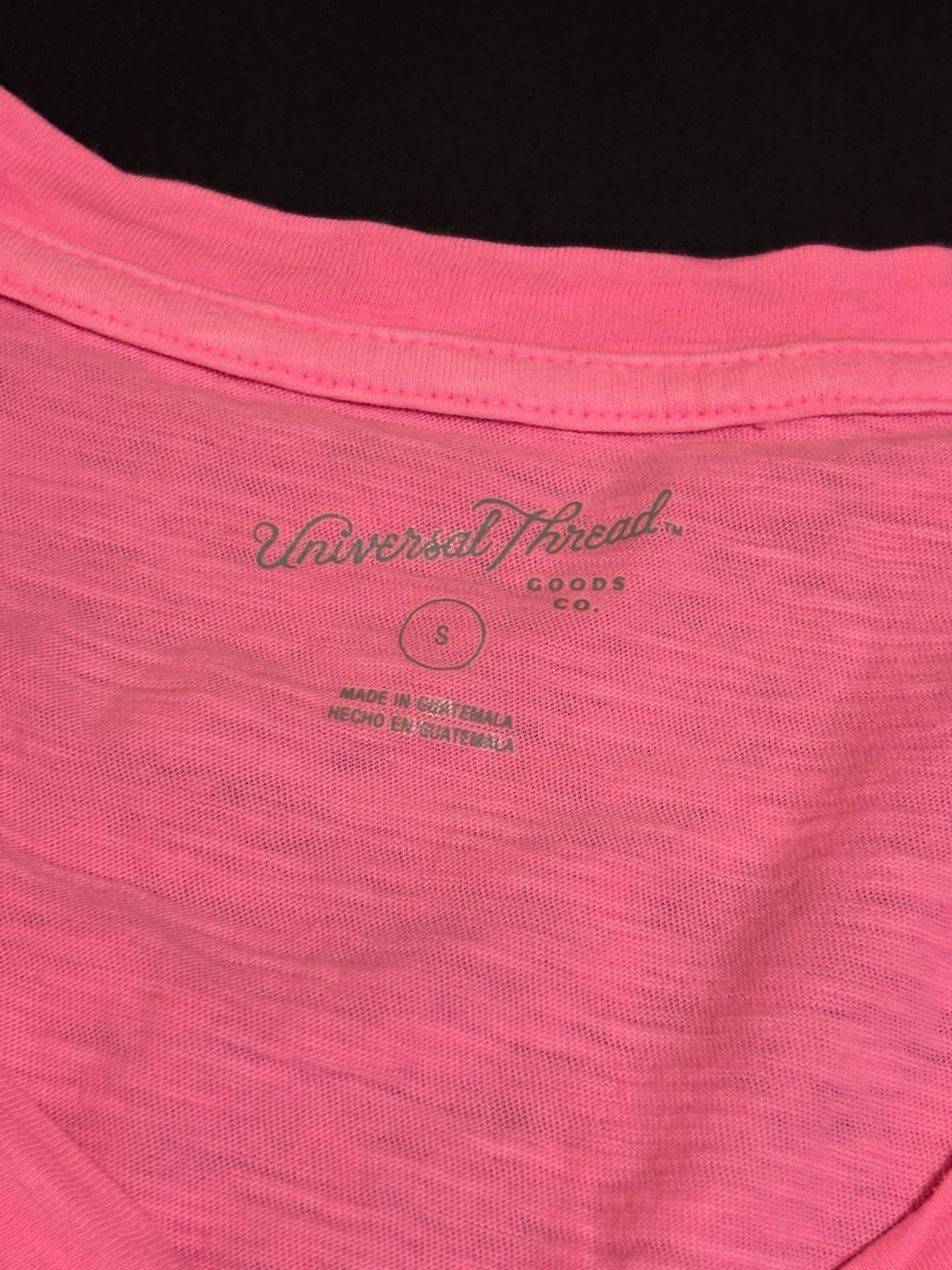 Universal Thread V-Neck Slub Tee Size S Lot of 2 Green Pink Cotton 2