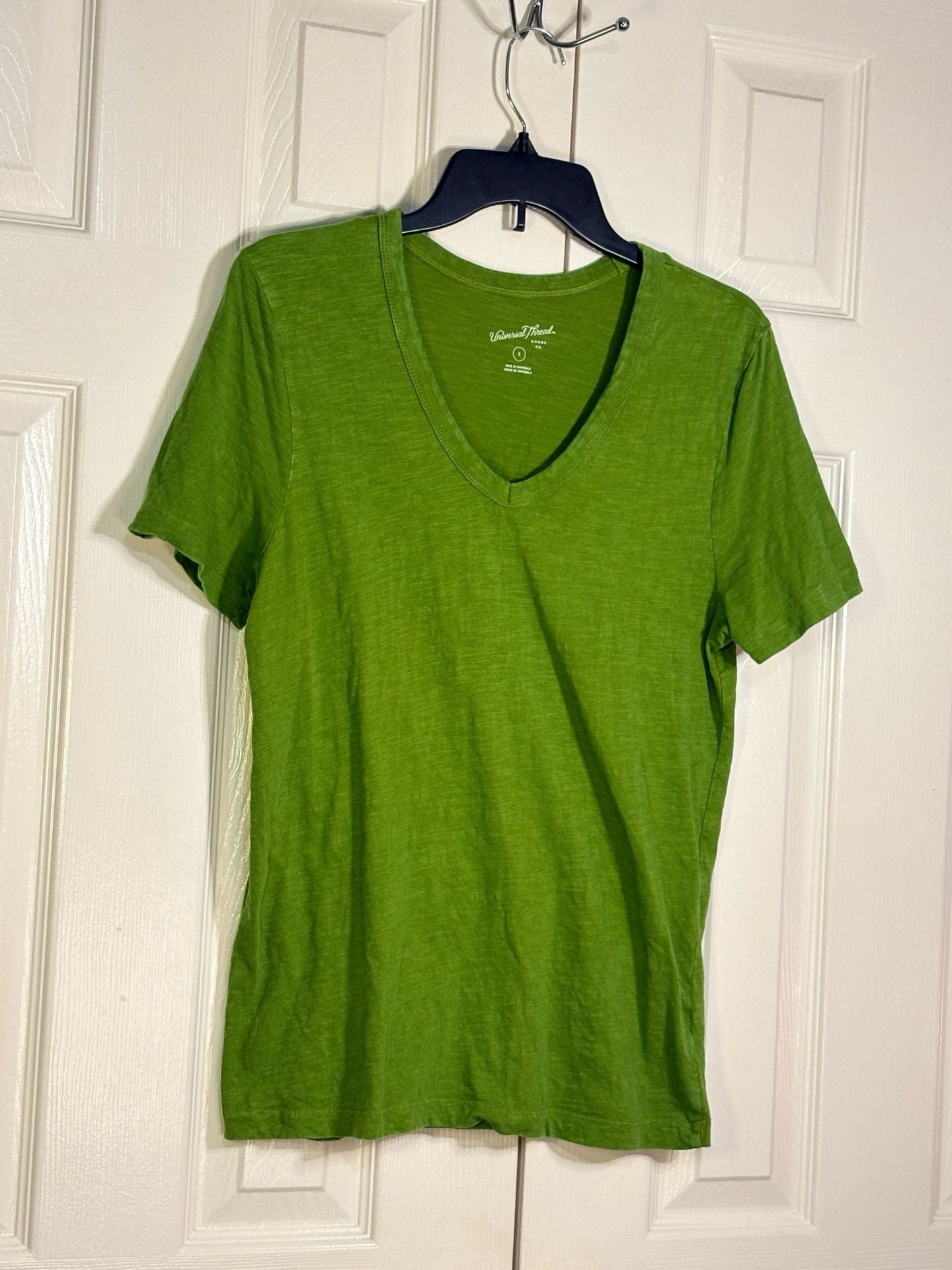 Universal Thread V-Neck Slub Tee Size S Lot of 2 Green Pink Cotton 8