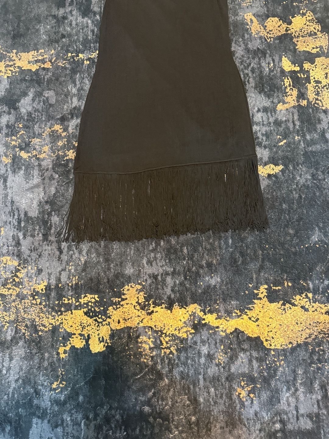 Together Black Fringe Dress Size M Sleeveless 3