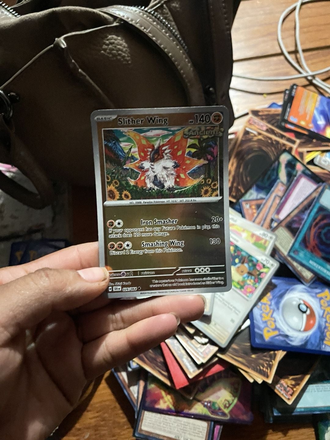 Pokemon Slither Wing 026/064 Shrouded Fable Holo Card 2