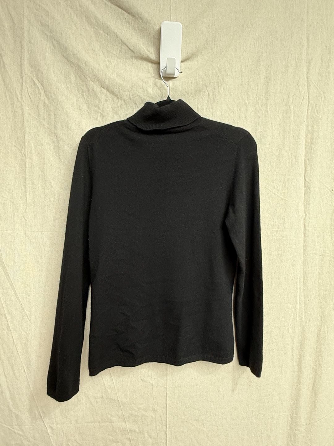 Charter Club Turtleneck Sweater Size M Black Cashmere 5