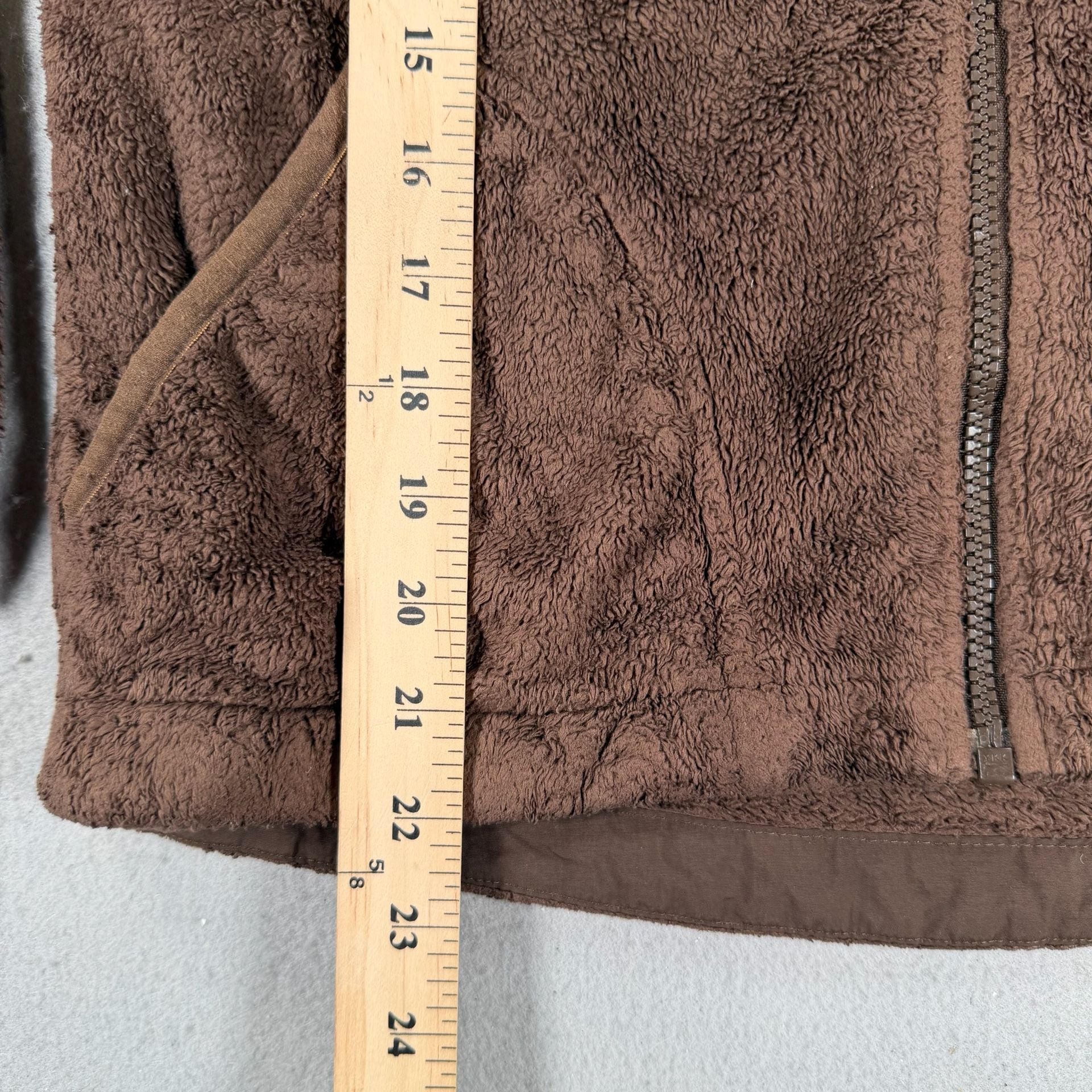 The North Face Fleece Hoodie Size L/G Girls Brown or Xs women 5