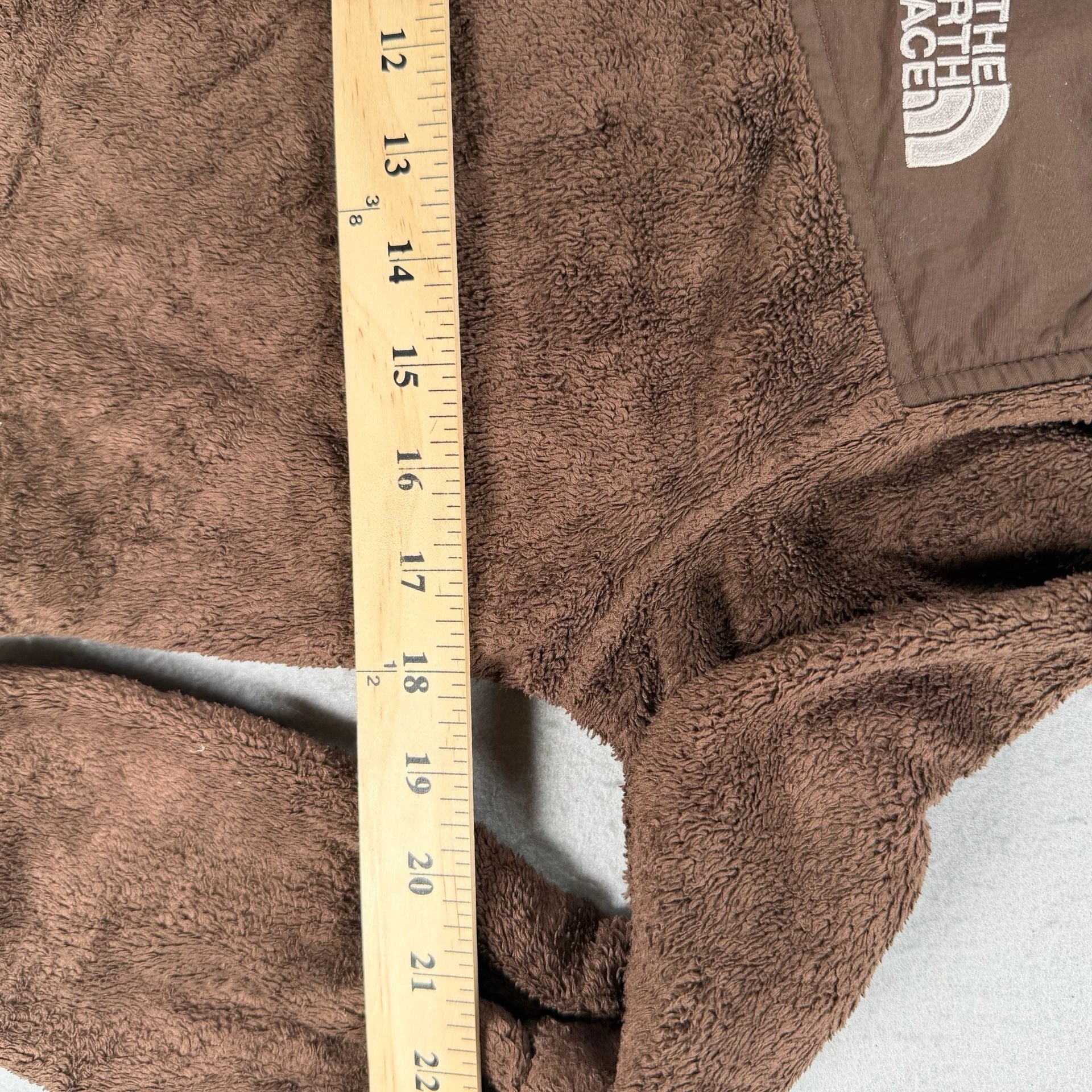 The North Face Fleece Hoodie Size L/G Girls Brown or Xs women 7
