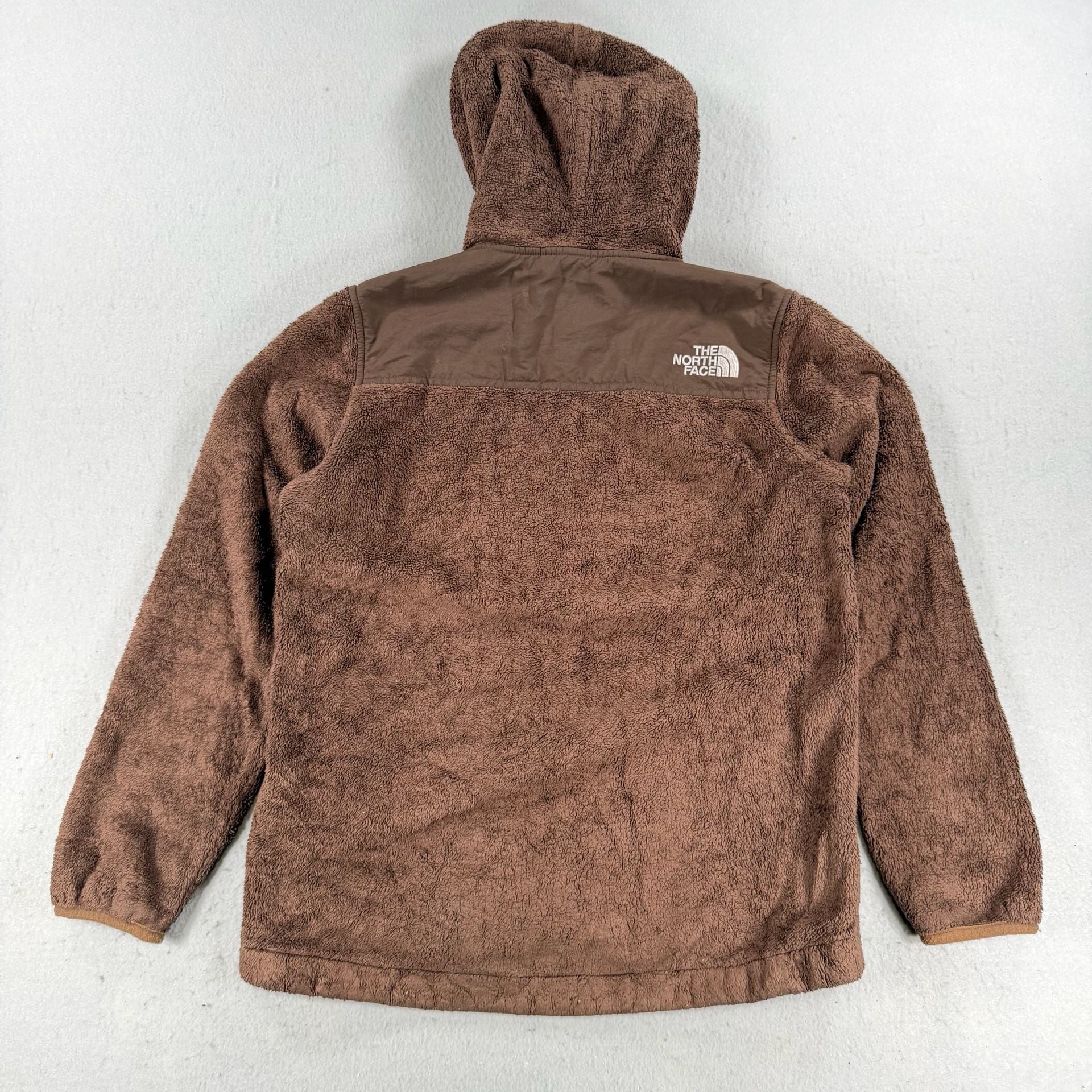 The North Face Fleece Hoodie Size L/G Girls Brown or Xs women 8