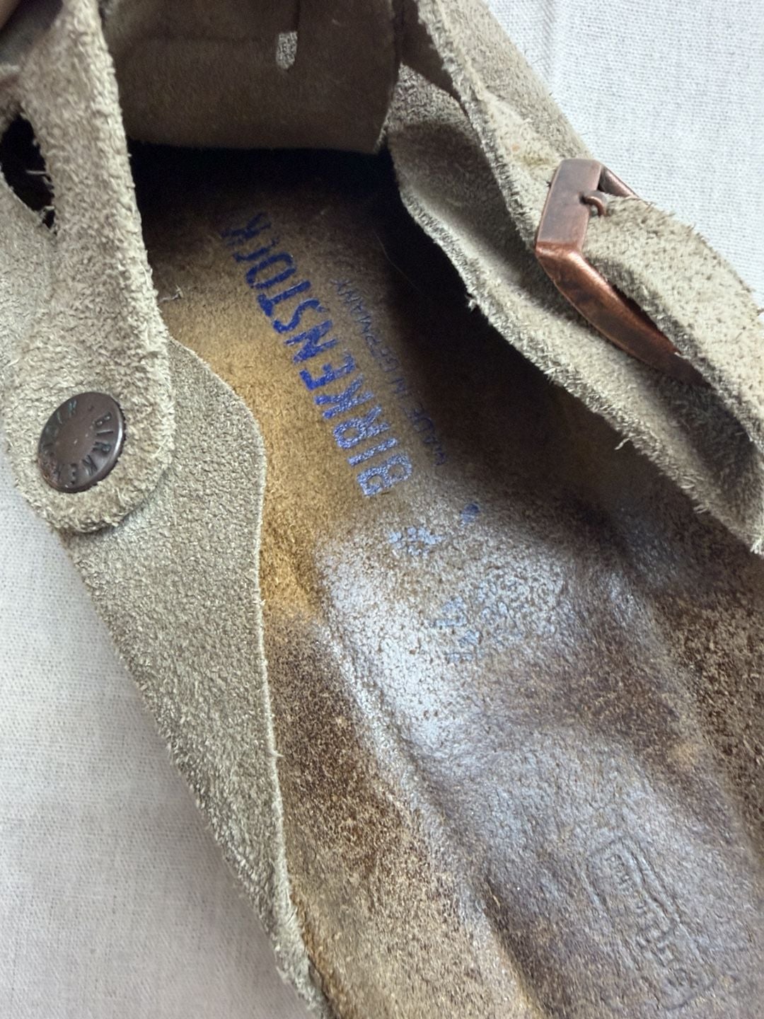 Birkenstock Boston Suede Clogs Taupe 6