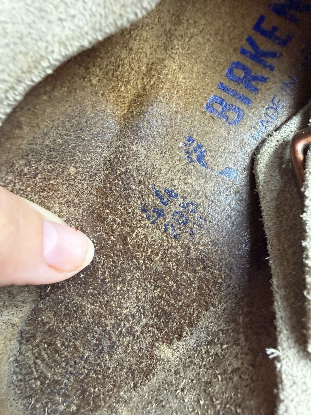 Birkenstock Boston Suede Clogs Taupe 7