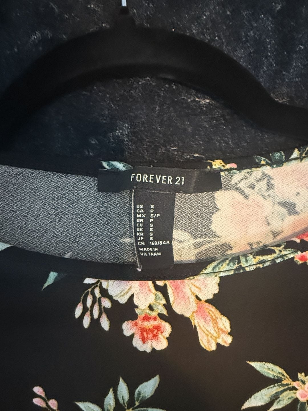 Forever 21 Floral Long Sleeve Dress Size S 4