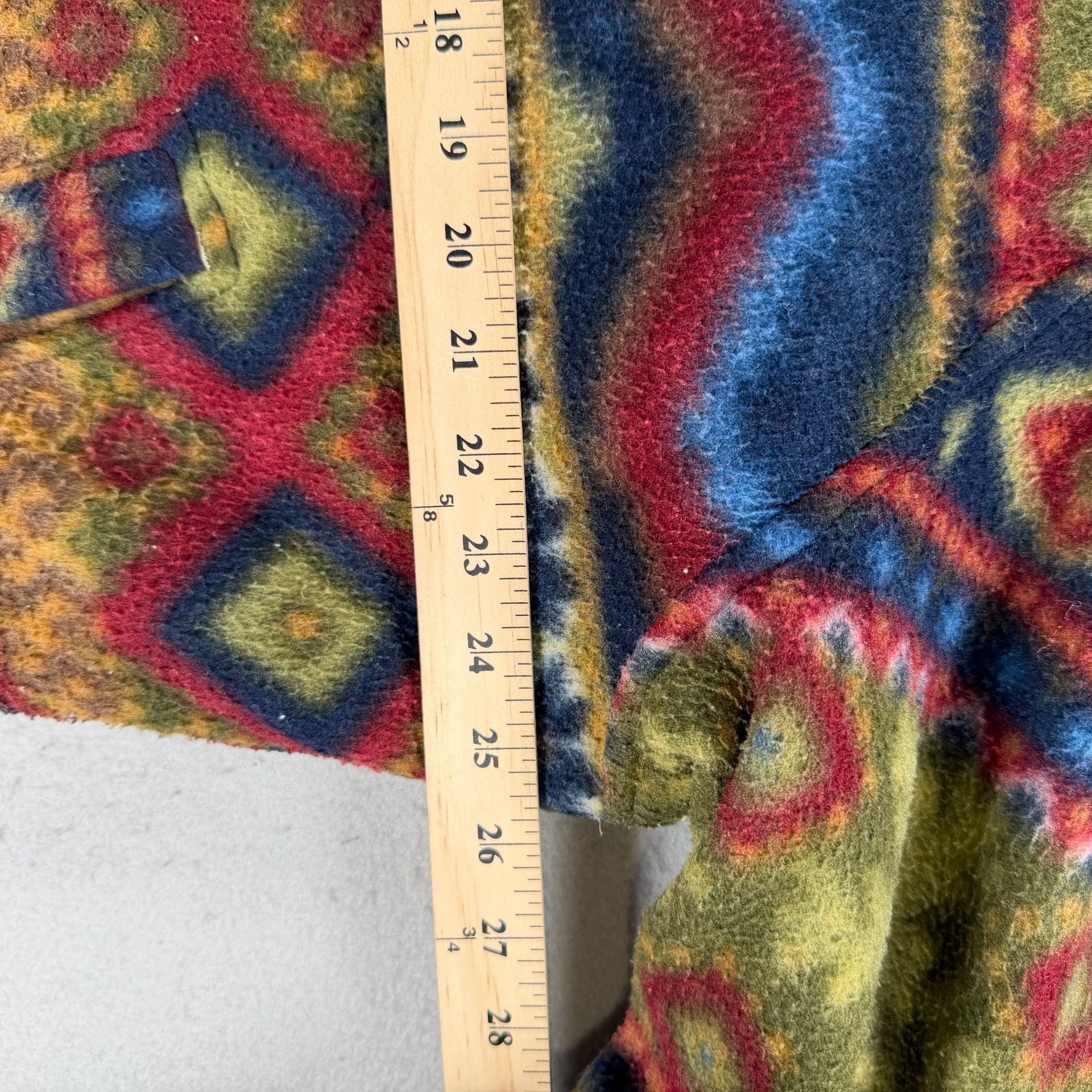 Vintage Structure Reversible Coat Size M Aztec Fleece - made in Italy 4
