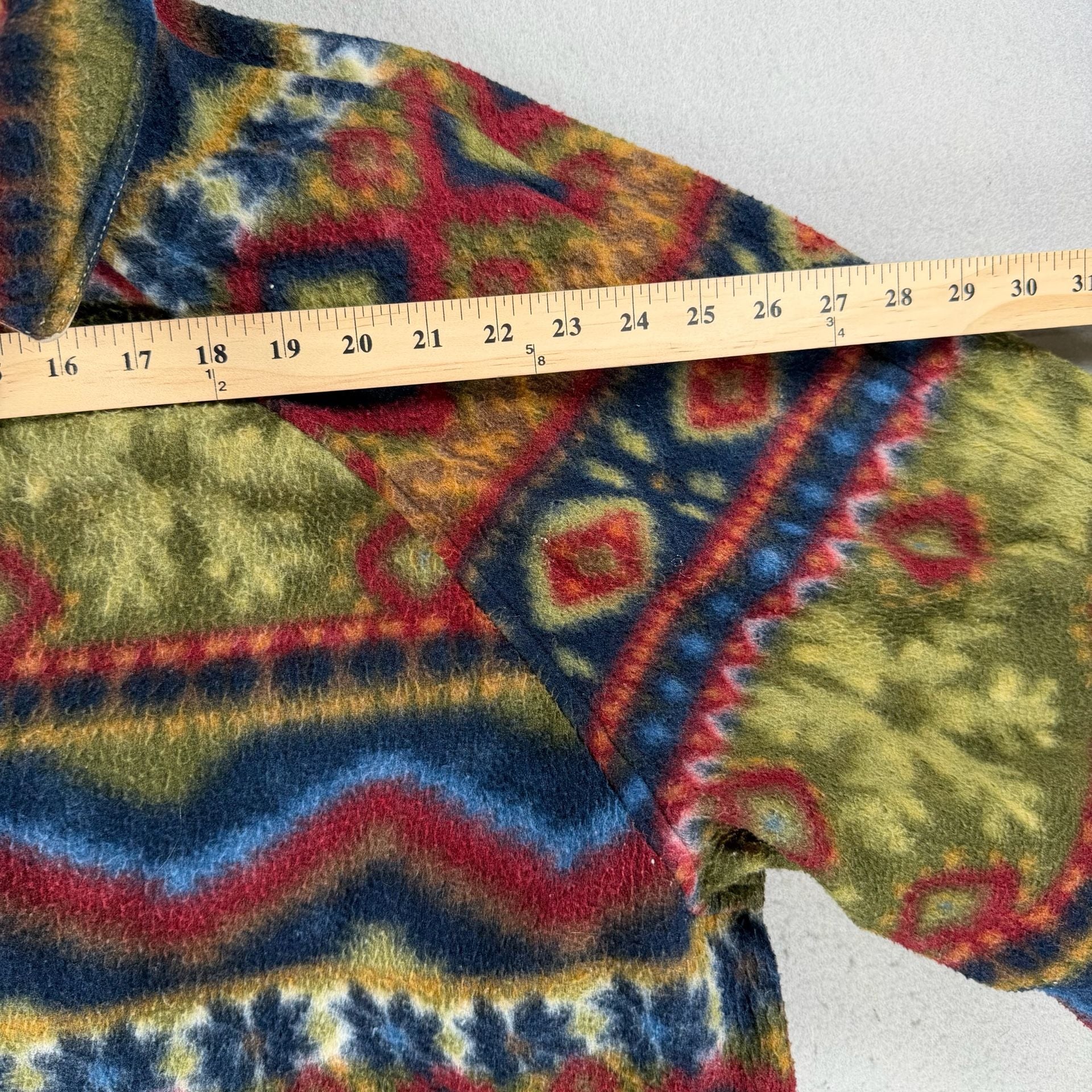 Vintage Structure Reversible Coat Size M Aztec Fleece - made in Italy 5