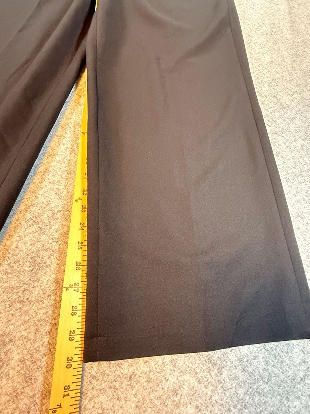 Steve Madden Wide Leg Pants Size L Black Pleated Trousers 7