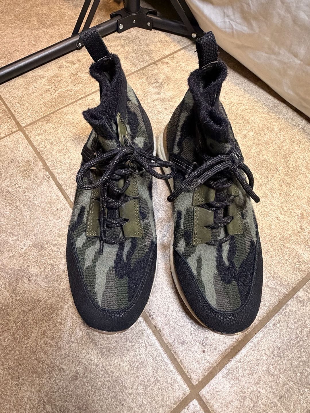 OTBT Hybrid Pine Camo High Top Sneakers 7.5 Leather Gorpcore 2