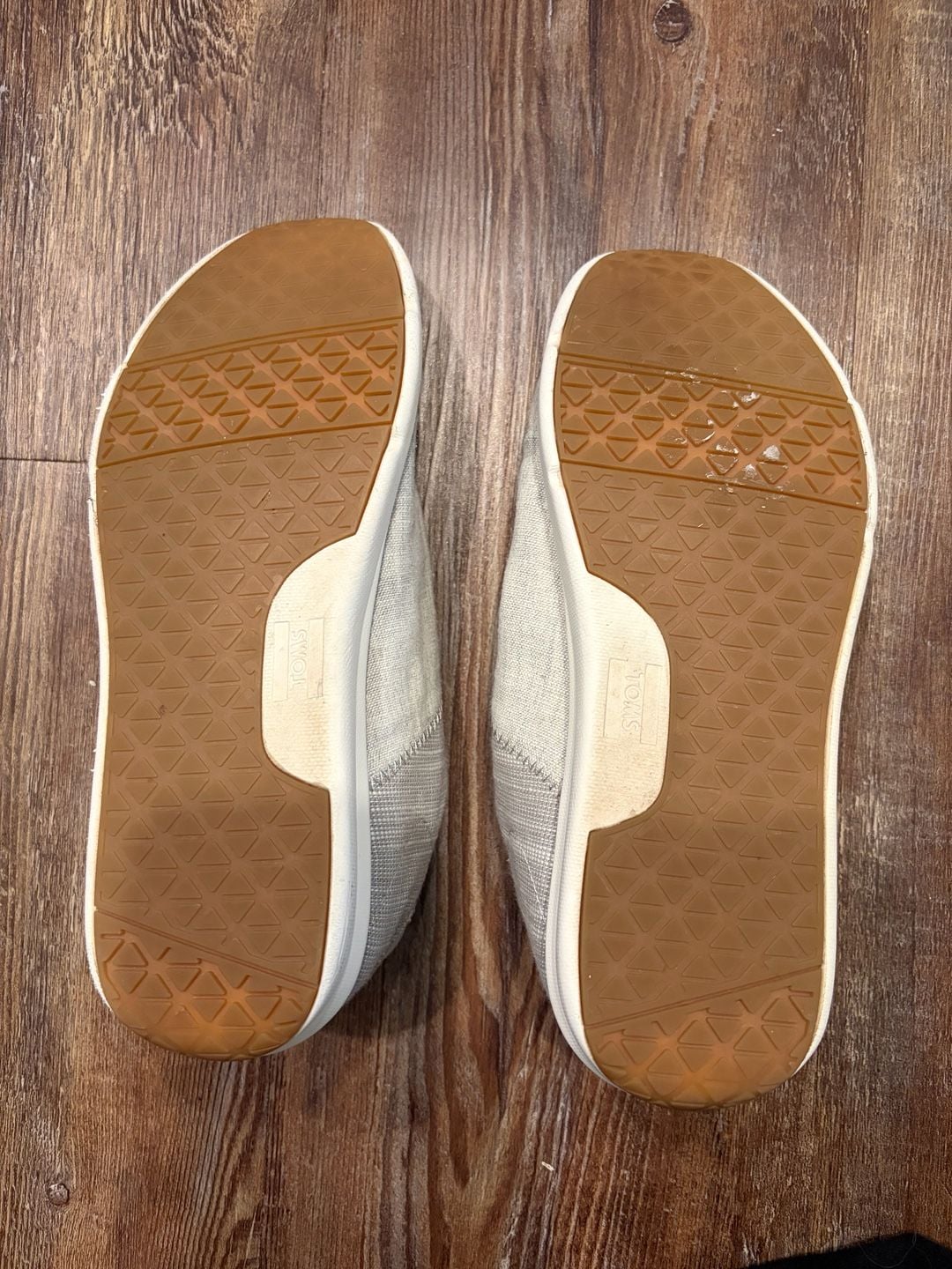 Toms TRVL LITE Sneakers Size 6.5 Gray Canvas Low Top Shoes 7