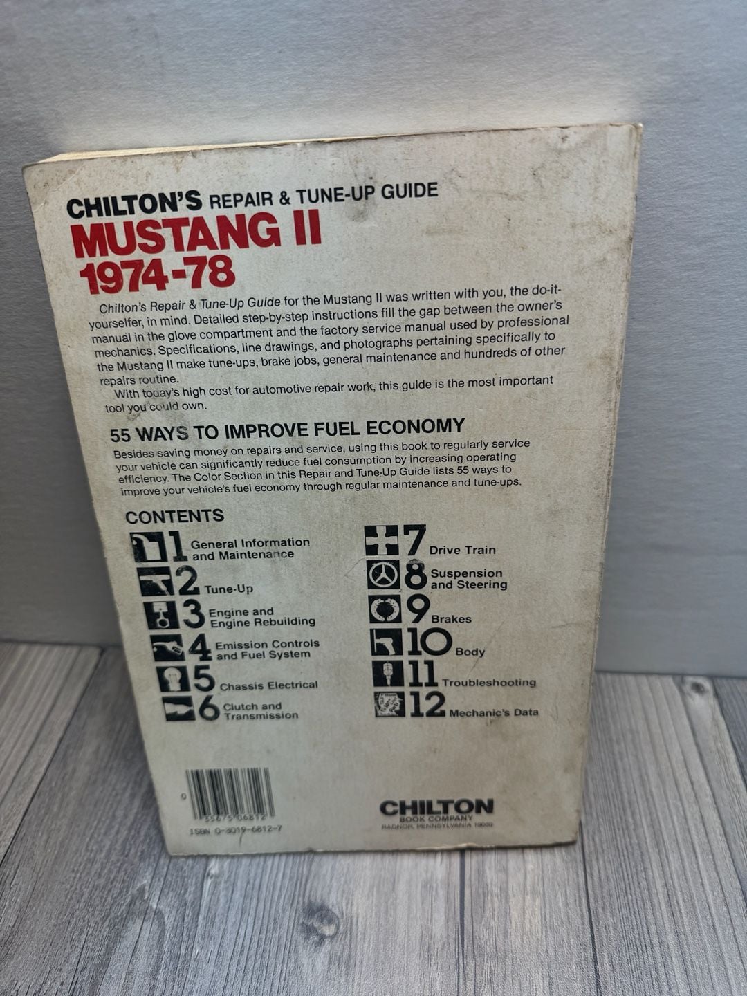 Chilton's Repair & Tune-Up Guide Mustang II 1974-1978 5