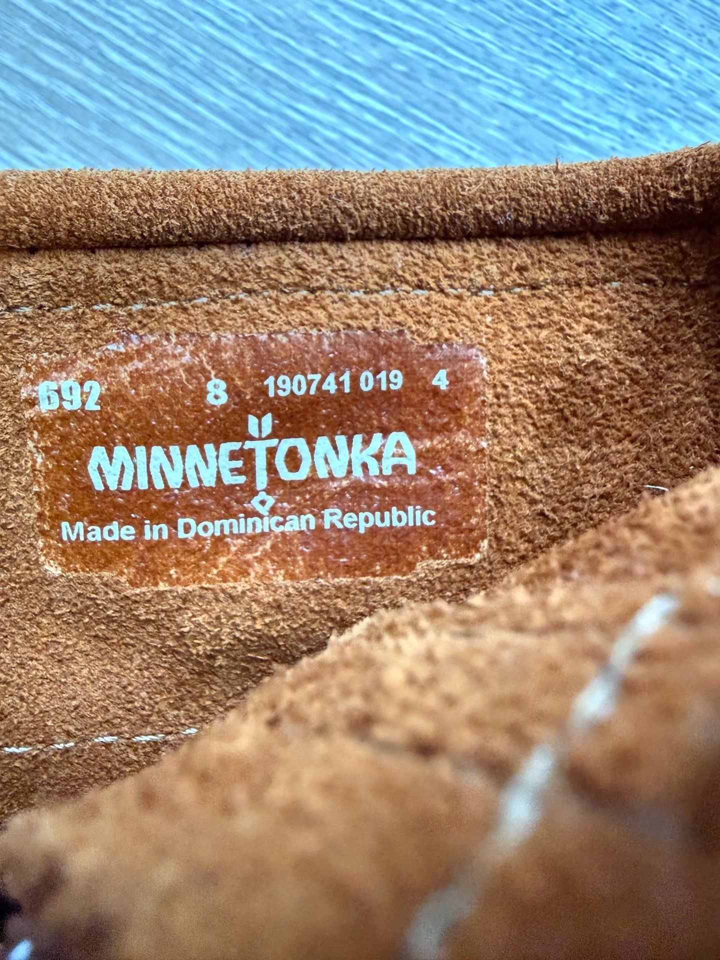 Minnetonka Brown Double Fringe Side Zip Brown Soft Suede Ankle Boot Size 8 6