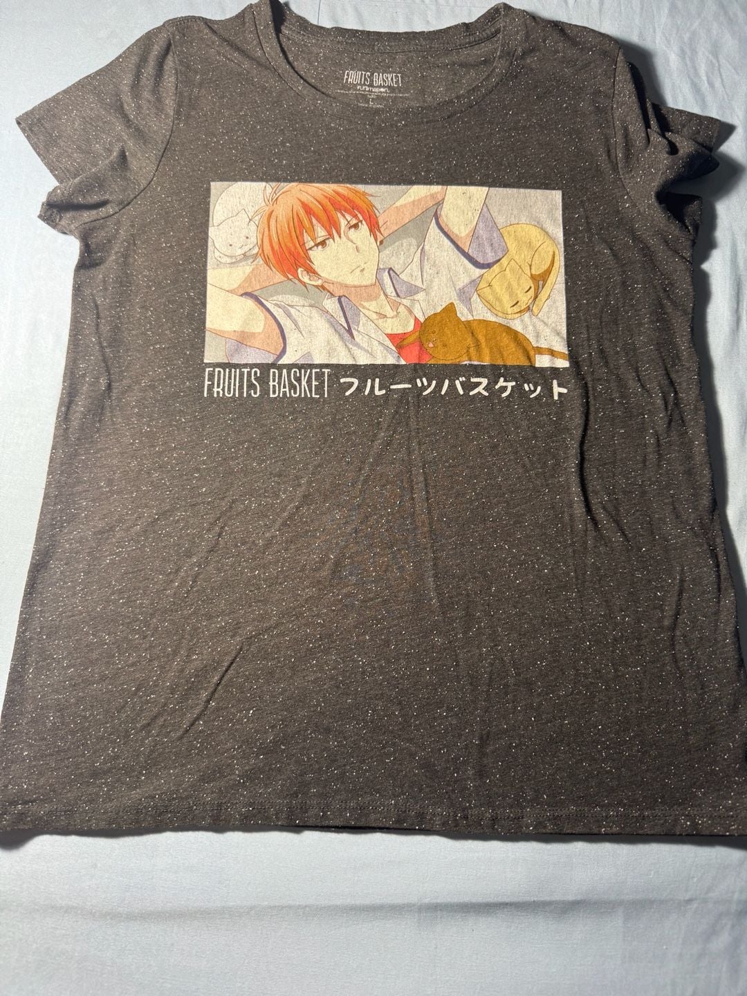 Fruits Basket Funimation Anime T-Shirt Size L Gray Kyo Sohma 2