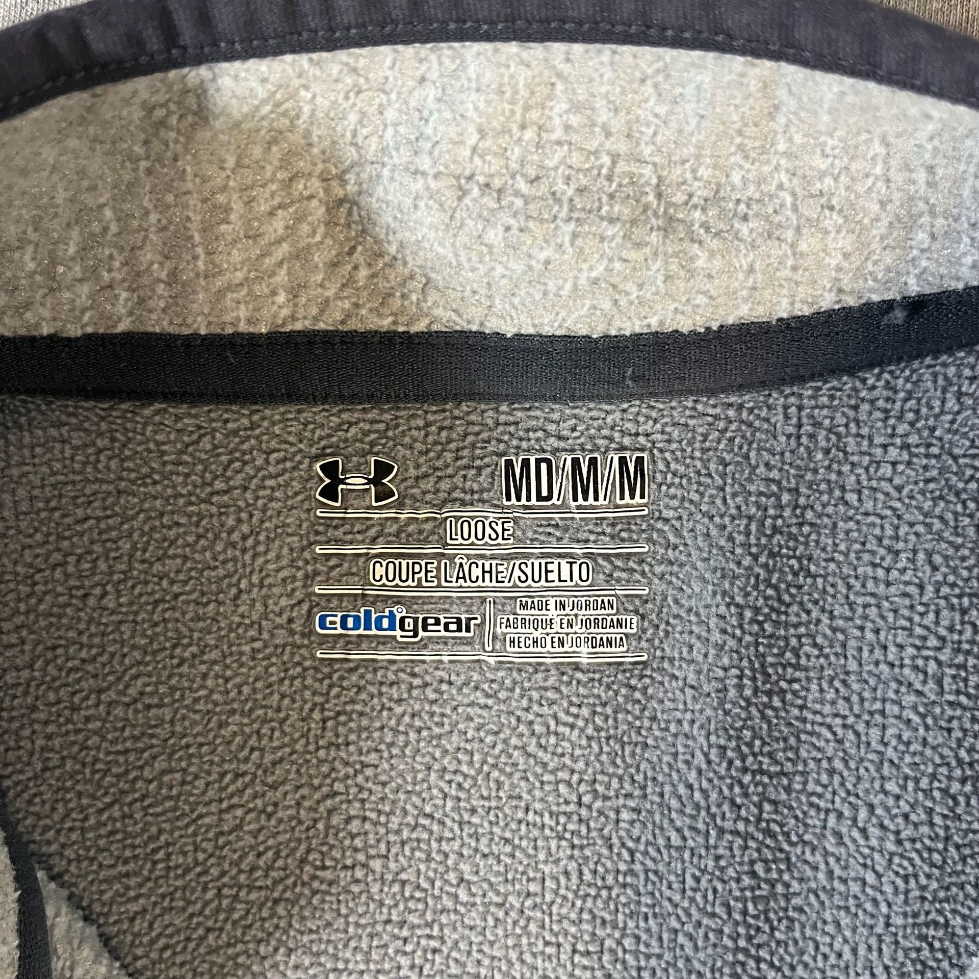 Under Armour Gray 1/4 Zip Fleece Pullover Sweatshirt Men’s Size M 7