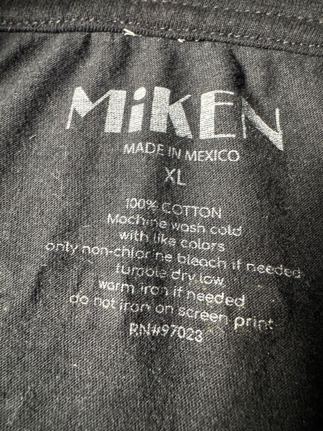 Miken Heartless T-Shirt Size XL Black Graphic Tee Skull 4
