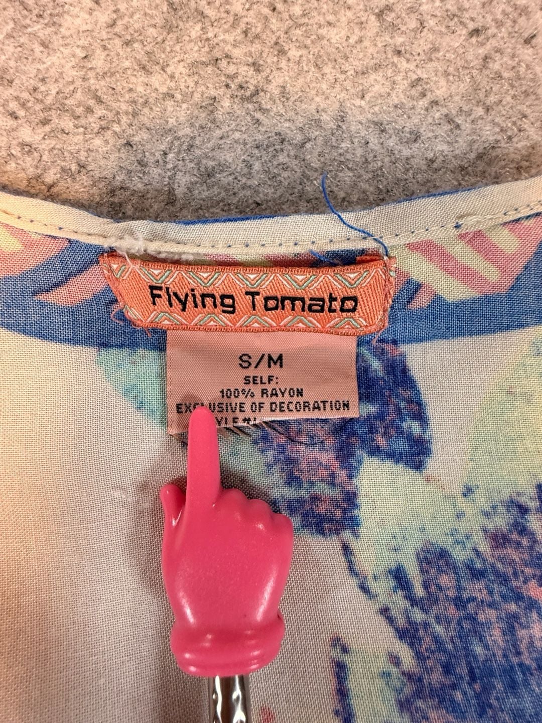 Flying Tomato Floral Kimono Size S/M Rayon Long Cardigan 3