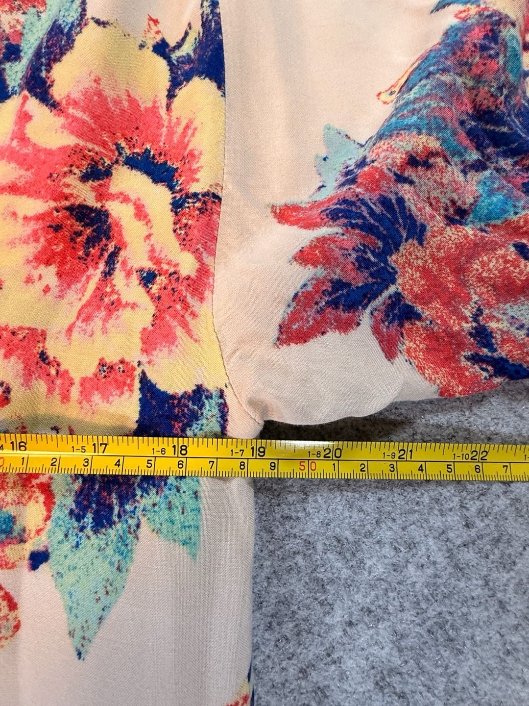Flying Tomato Floral Kimono Size S/M Rayon Long Cardigan 6