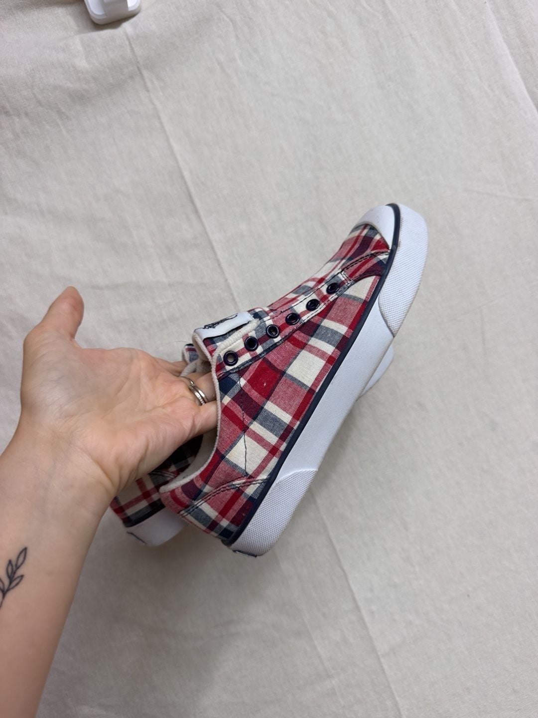 Polo Ralph Lauren Red Plaid Sneakers 4