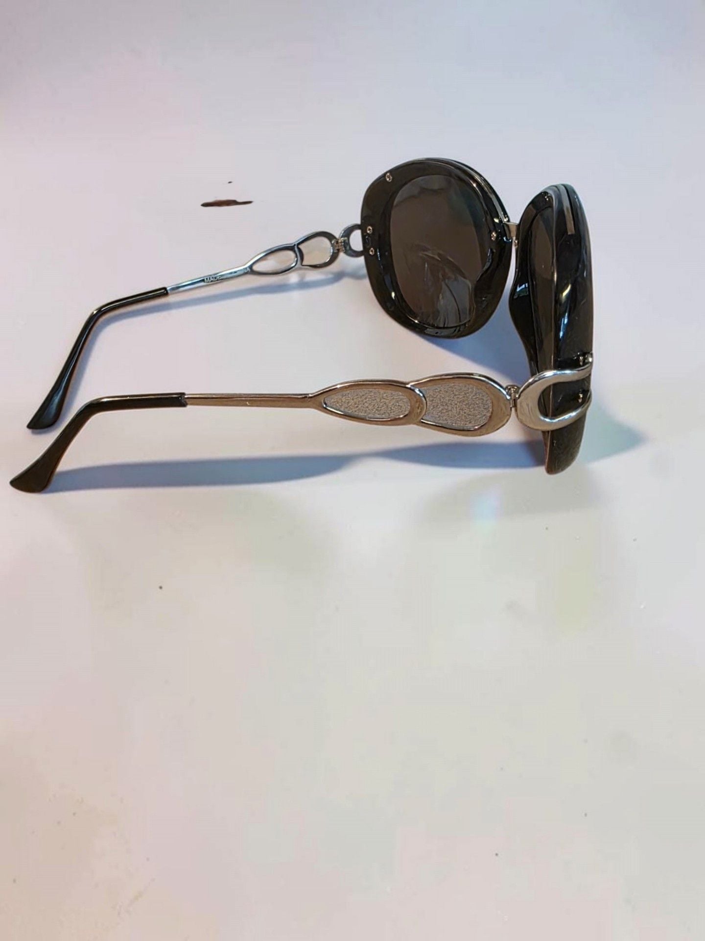 H&M Oversized Round Sunglasses Brown Frame 6
