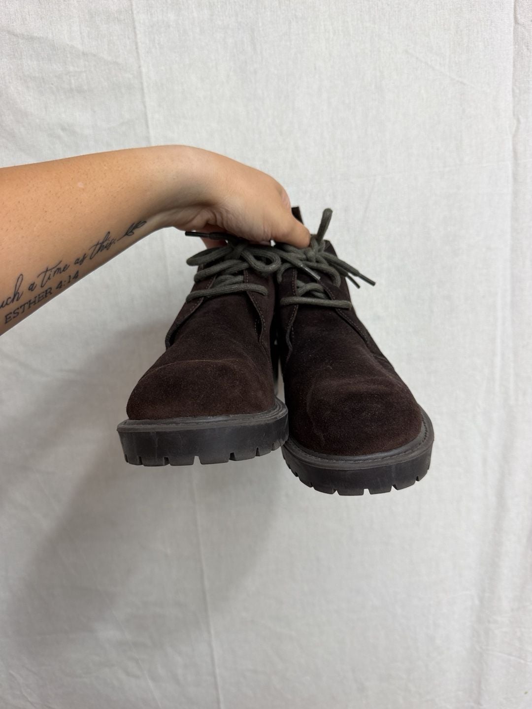 DIBA Brown Suede Platform Chukka Boots Size 9 5