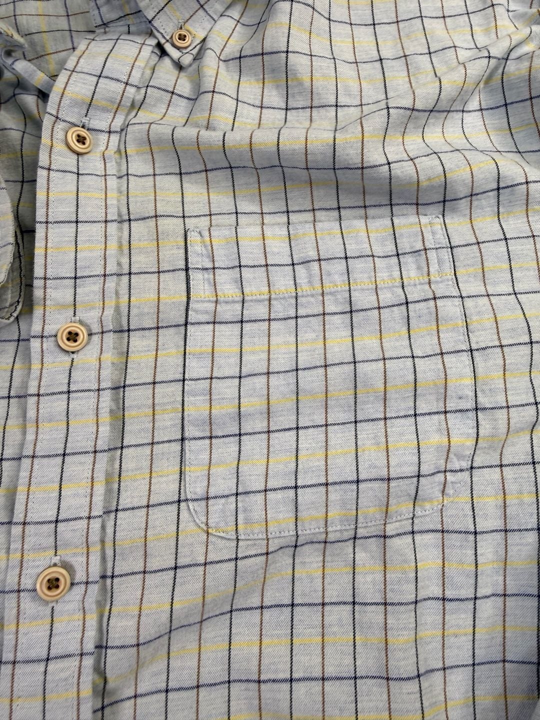 Cutter & Buck Plaid Button Down Shirt Size M Light Blue Long Sleeve 4
