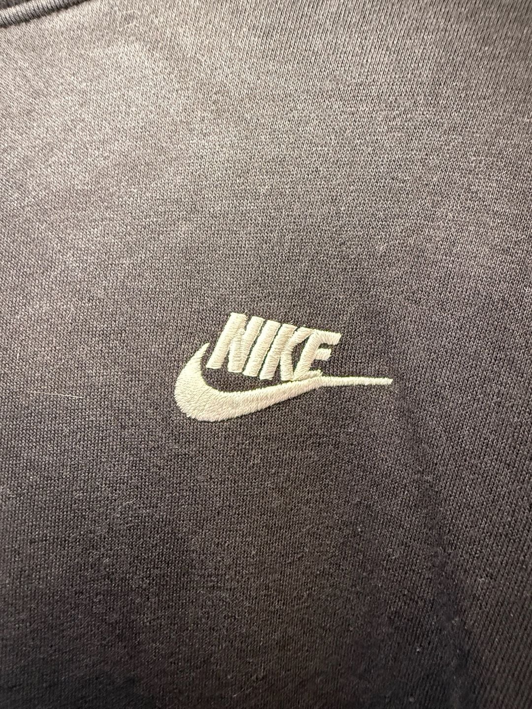 Nike Hoodie Sweatshirt Size XL Black Embroidered Logo Pullover Fleece 4
