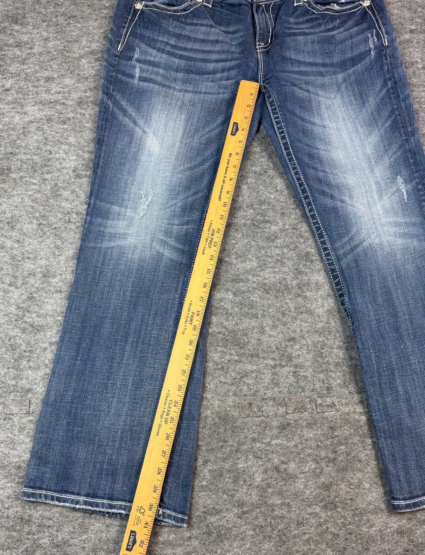 Miss Me Easy Boot Jeans Size 36x32 Embellished Cross Bootcut 7