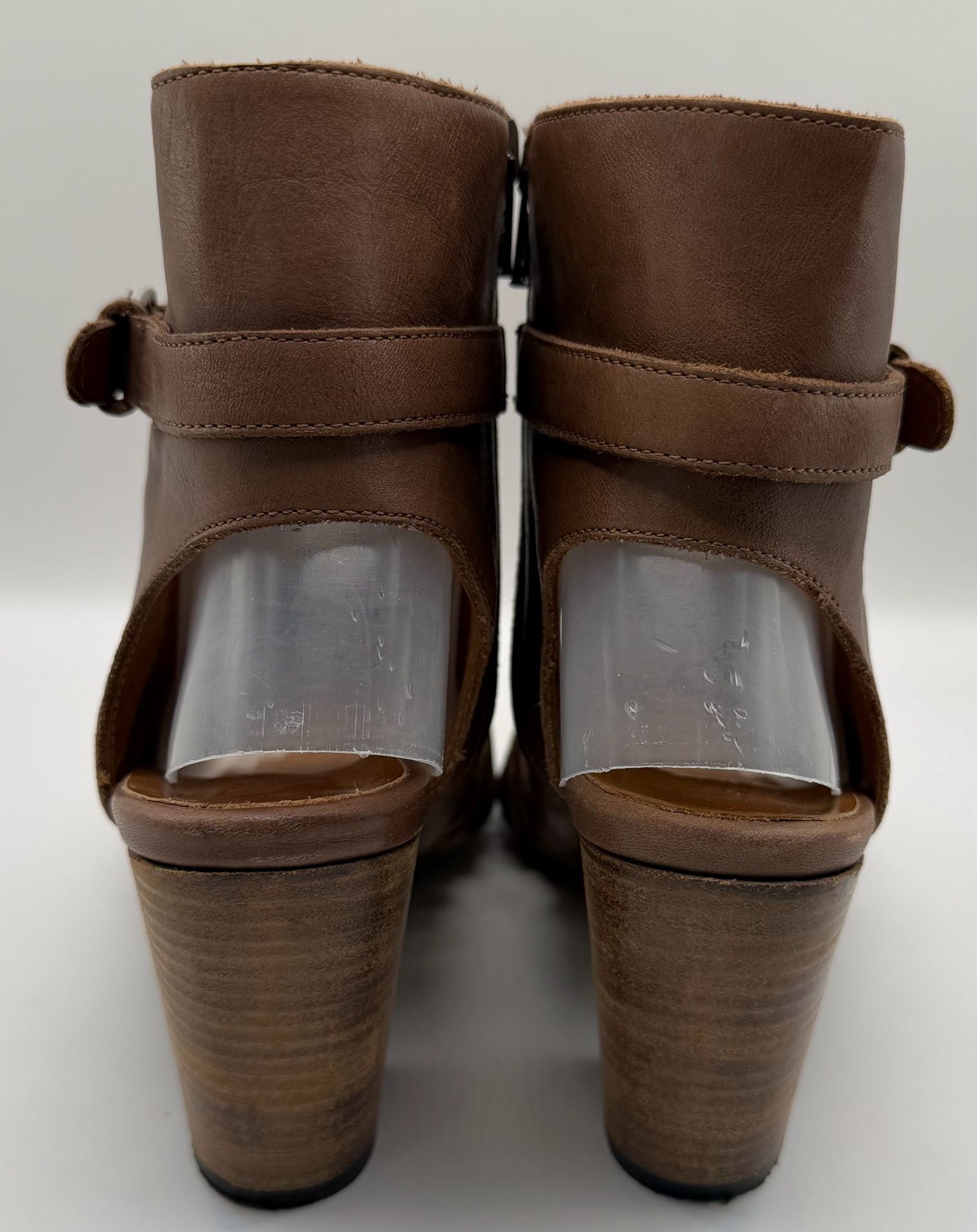 Fabianelli H025 Heeled Sandals Brown Leather 4