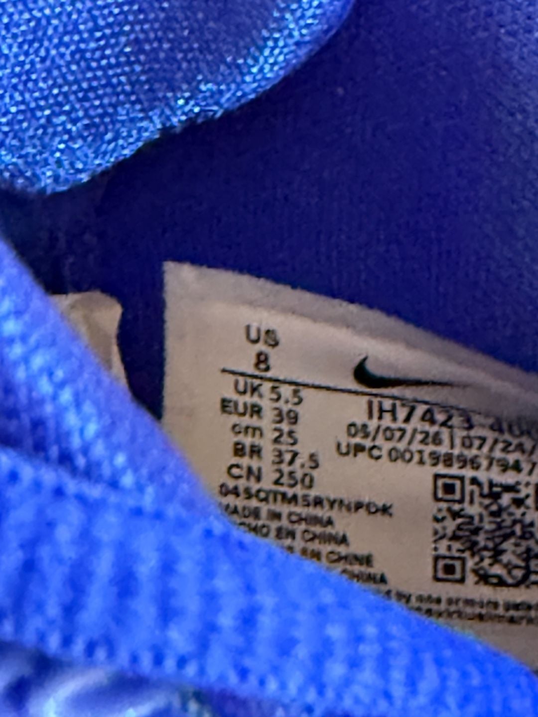 Nike Caitlin 1 Size 8 Racer Blue 9