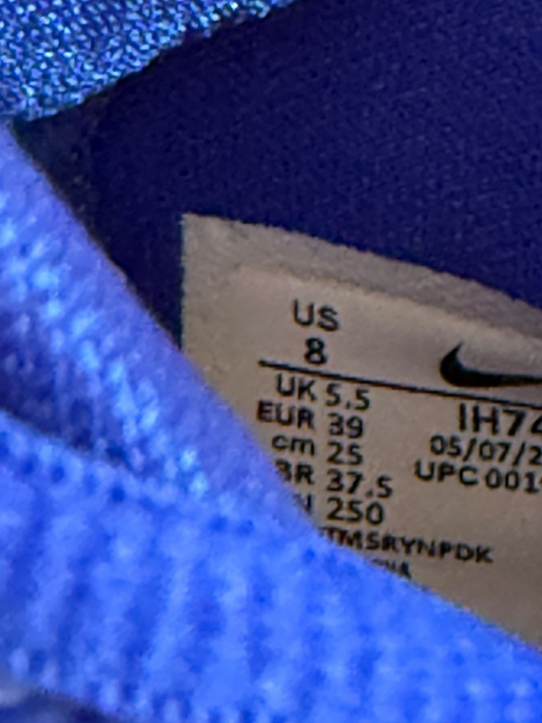 Nike Caitlin 1 Size 8 Racer Blue 13