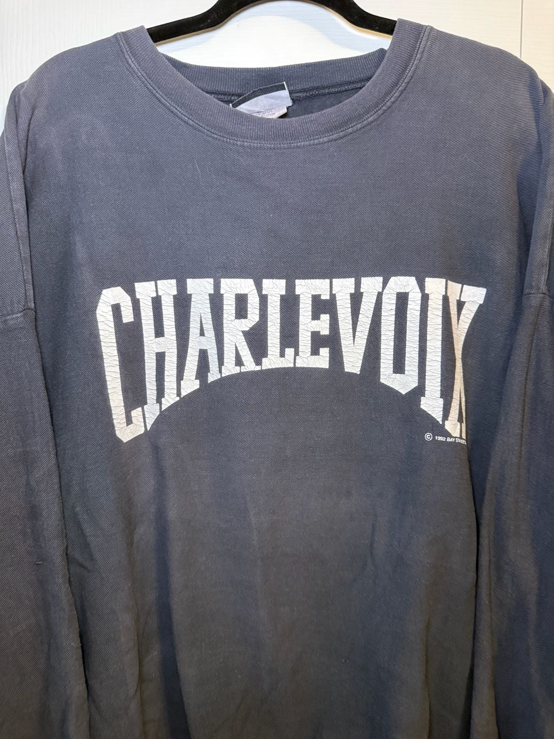 Cottontops Charlevoix 1992 Vintage Sweatshirt XL Grey Made In USA 3