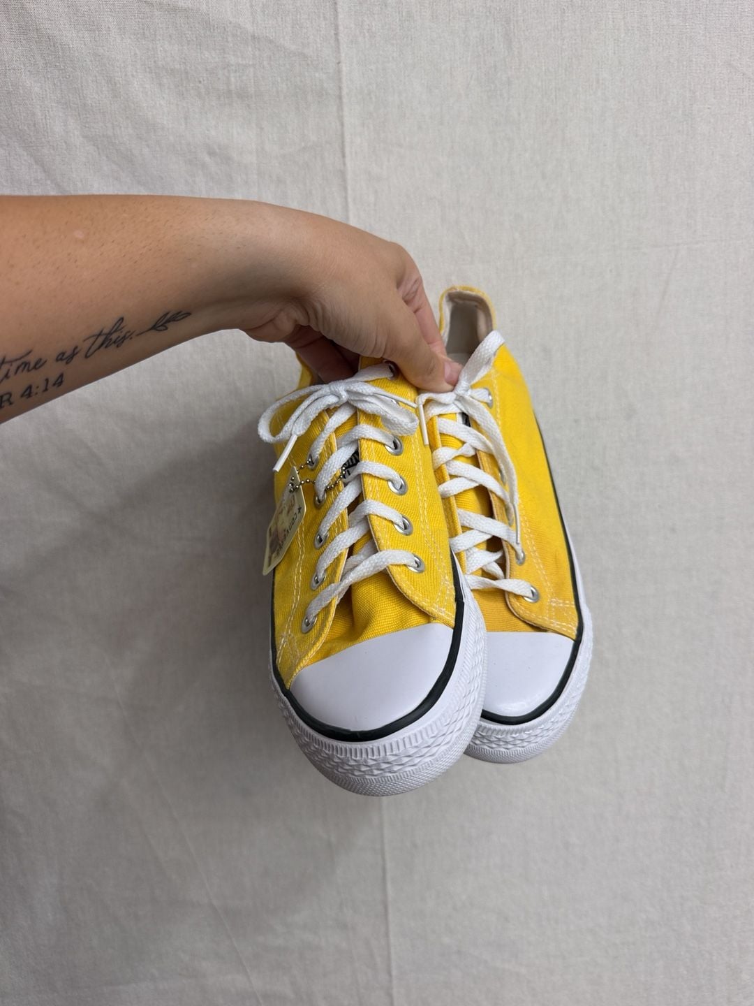 Converse Chuck Taylor All Star Low Yellow Canvas Sneakers 4