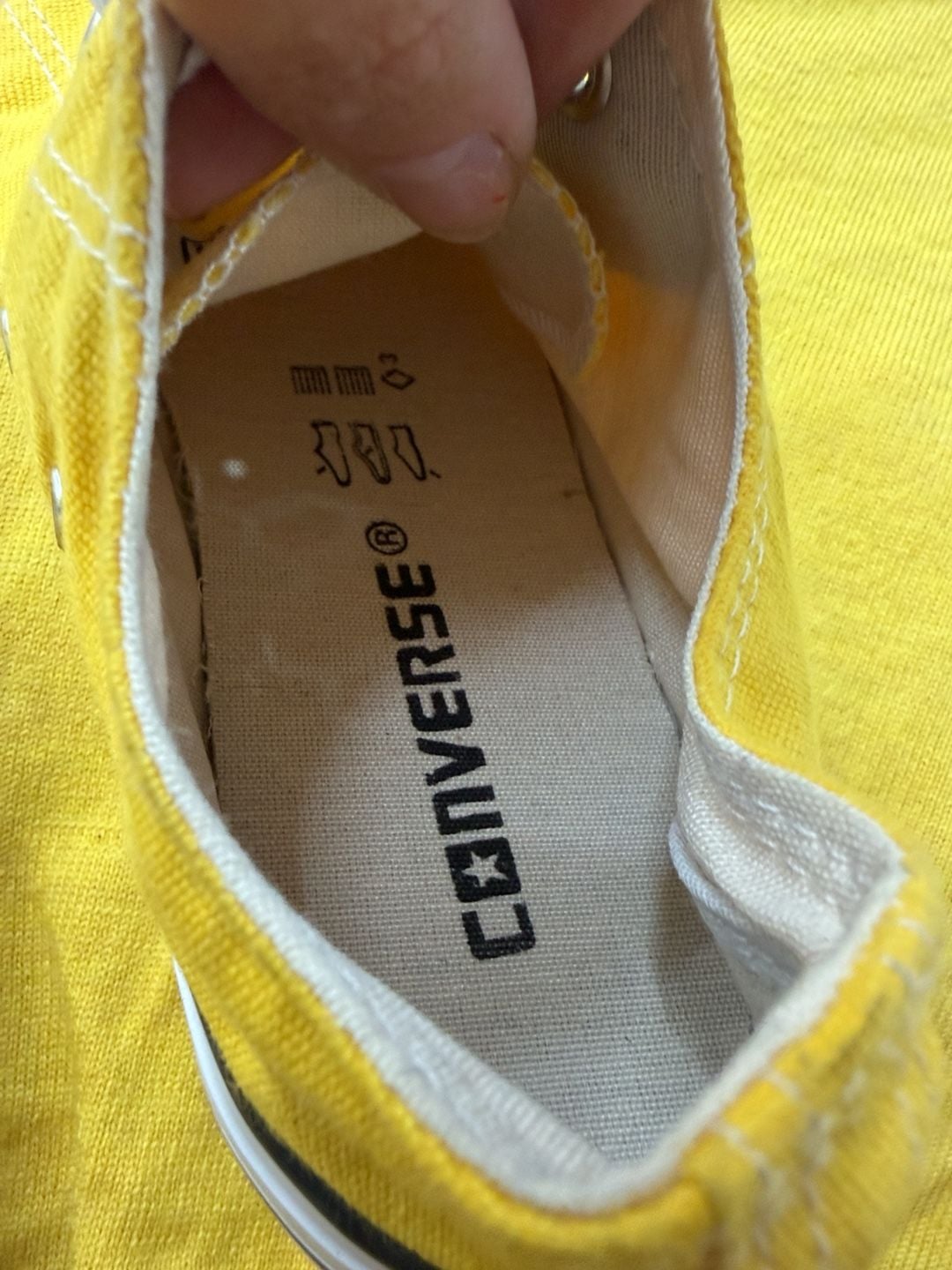 Converse Chuck Taylor All Star Low Yellow Canvas Sneakers 8