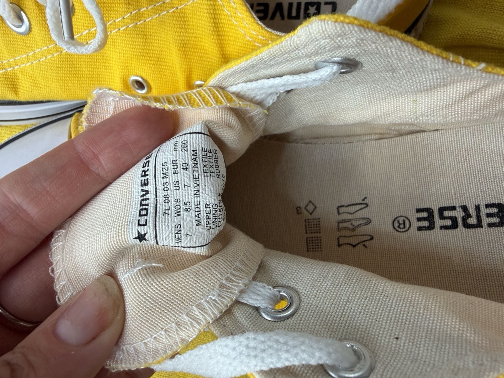 Converse Chuck Taylor All Star Low Yellow Canvas Sneakers 9