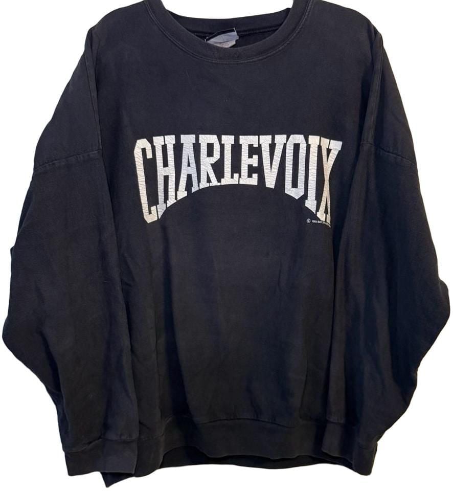 Cottontops Charlevoix 1992 Vintage Sweatshirt XL Grey Made In USA 2