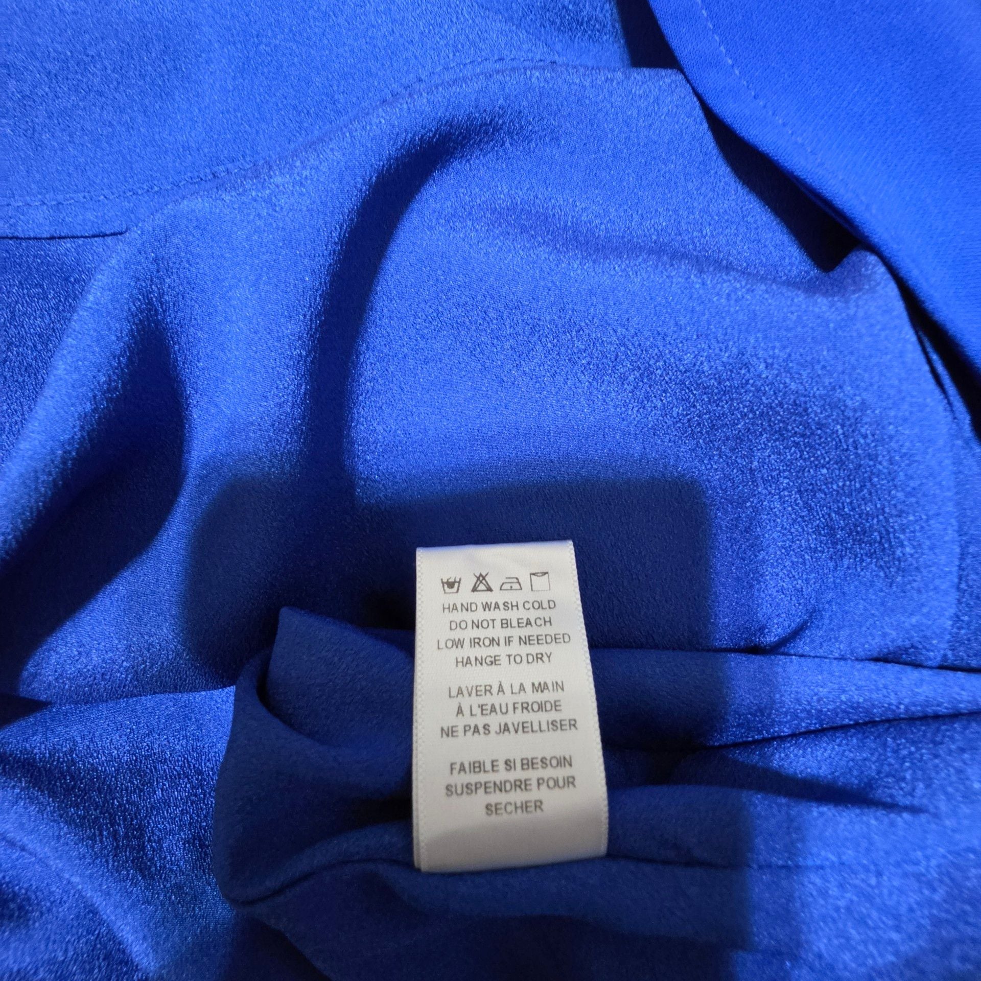 Adelyn Rae Dress Size L Blue Sleeveless V-Neck Exposed Zipper Mini 7