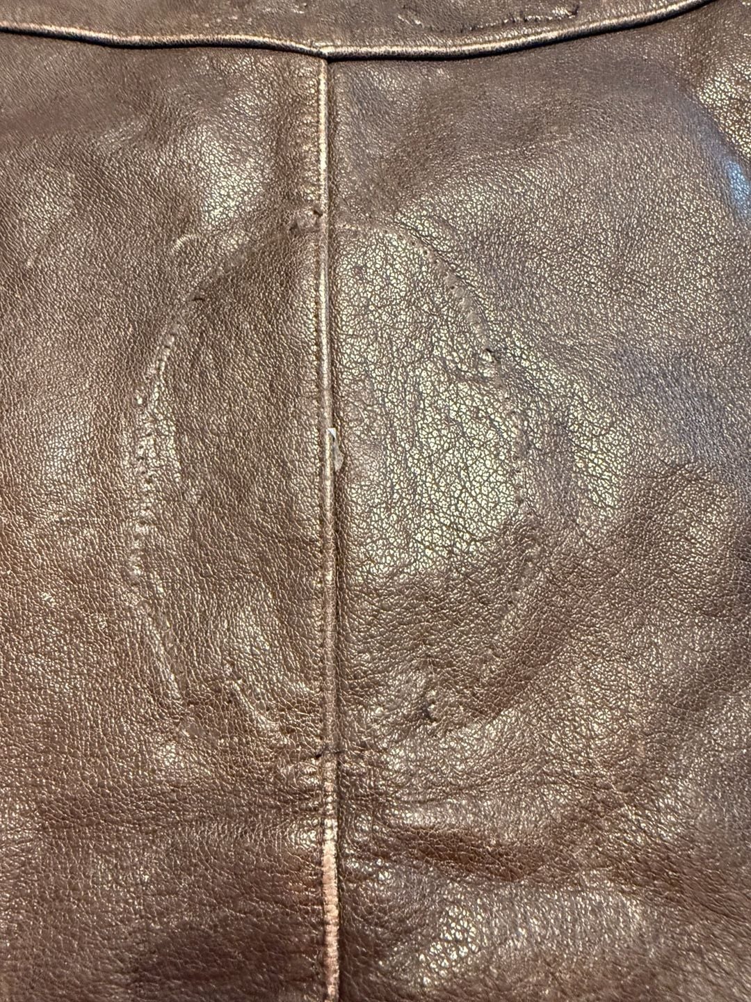 First Classics Leather Vest Size L Brown Motorcycle vintage distressed  8