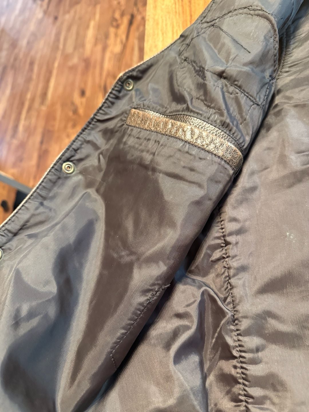 First Classics Leather Vest Size L Brown Motorcycle vintage distressed  11