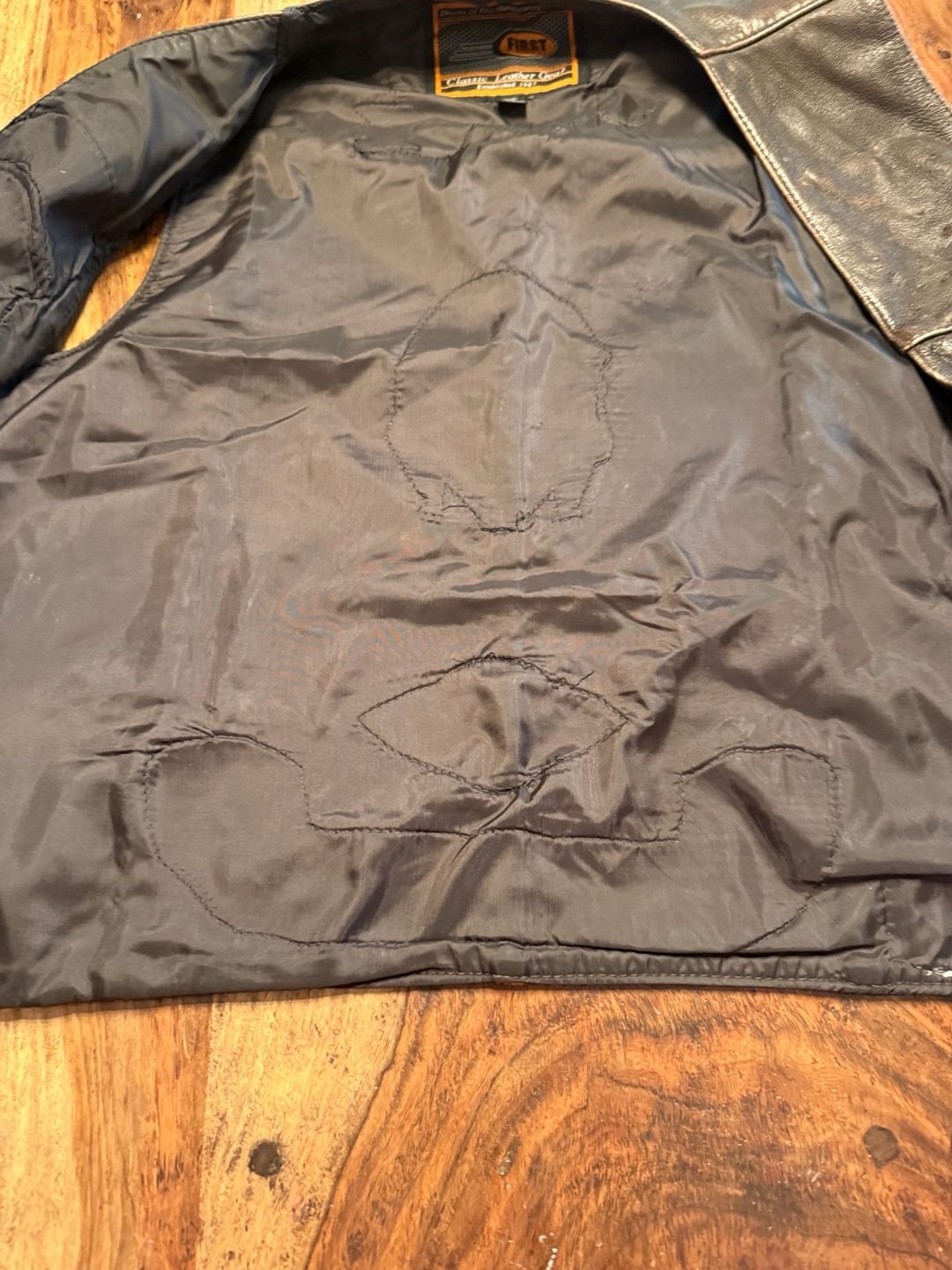 First Classics Leather Vest Size L Brown Motorcycle vintage distressed  14