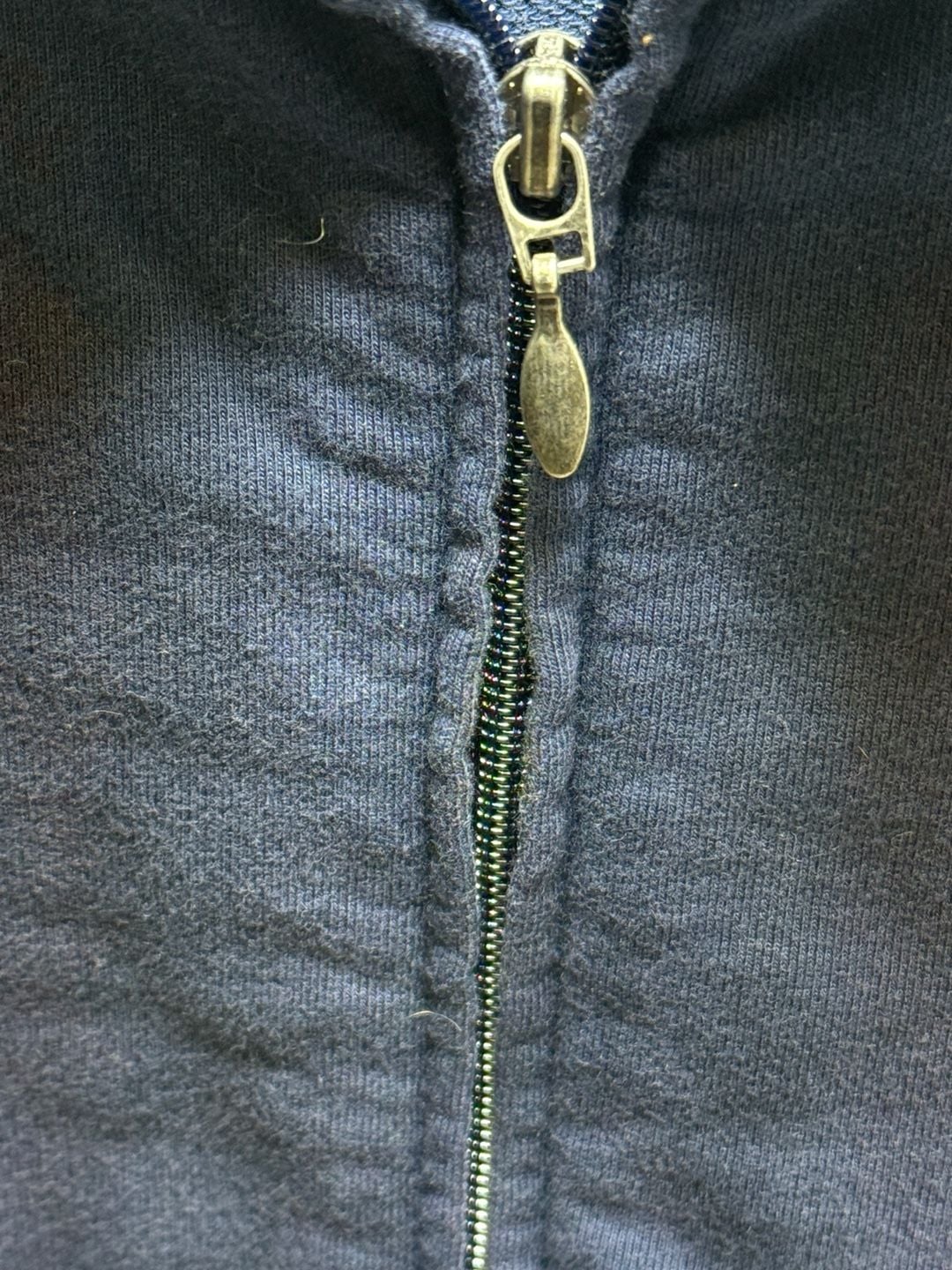 Nike Full Zip Track Jacket Blue Cotton Spandex Wreath Logo Men’s size XL 4